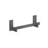 Axor Universal Rectangular Towel Bar, 12" In Brushed Black Chrome, 42613340