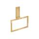 Axor Universal Rectangular Towel Ring In Brushed Gold Optic, 42623250