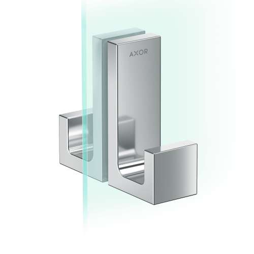 Axor Universal Rectangular Shower Door Handle In Chrome, 42639000