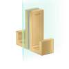 Axor Universal Rectangular Shower Door Handle In Brushed Gold Optic, 42639250