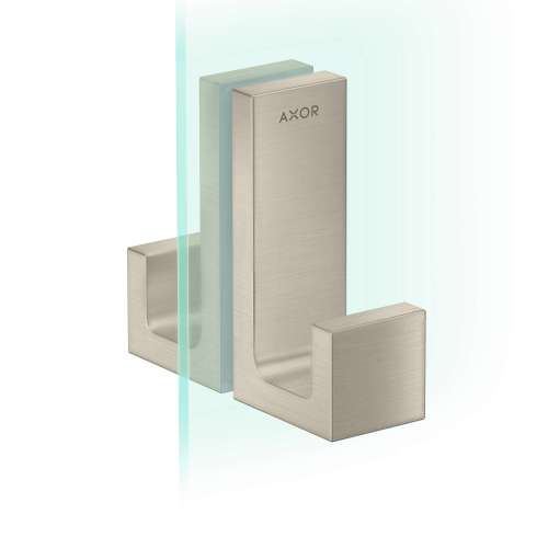 Axor Universal Rectangular Shower Door Handle In Brushed Nickel, 42639820