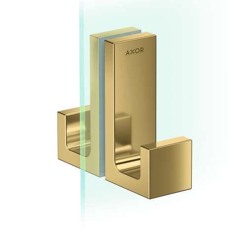 Axor Universal Rectangular Shower Door Handle In Polished Gold Optic, 42639990