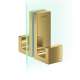 Axor Universal Rectangular Shower Door Handle In Polished Gold Optic, 42639990