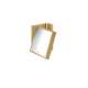 Axor Universal Rectangular Shaving Mirror In Brushed Gold Optic, 42649250