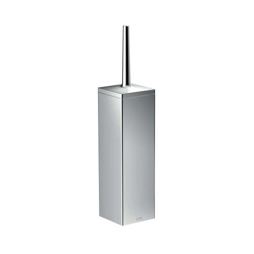 Axor Universal Rectangular Toilet Brush Holder, Wall-Mounted In Chrome, 42655000