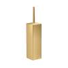Axor Universal Rectangular Toilet Brush Holder, Wall-Mounted In Brushed Gold Optic, 42655250
