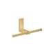 Axor Universal Rectangular Toilet Paper Holder Double In Brushed Gold Optic, 42657250