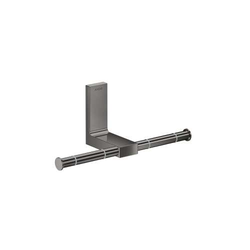 Axor Universal Rectangular Toilet Paper Holder Double In Polished Black Chrome, 42657330
