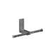 Axor Universal Rectangular Toilet Paper Holder Double In Polished Black Chrome, 42657330