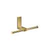 Axor Universal Rectangular Toilet Paper Holder Double In Polished Gold Optic, 42657990