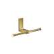 Axor Universal Rectangular Toilet Paper Holder Double In Polished Gold Optic, 42657990