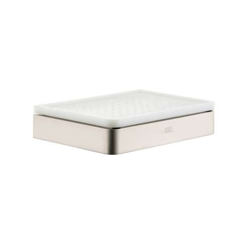 Axor Universal Softsquare Soap Dish In Brushed Nickel, 42803820