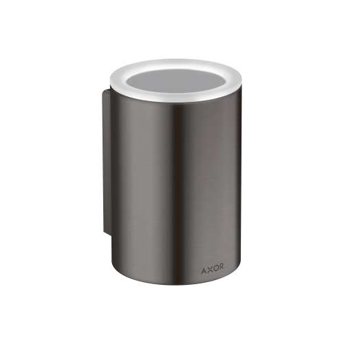 Axor Universal Circular Toothbrush Tumbler In Brushed Black Chrome, 42804340