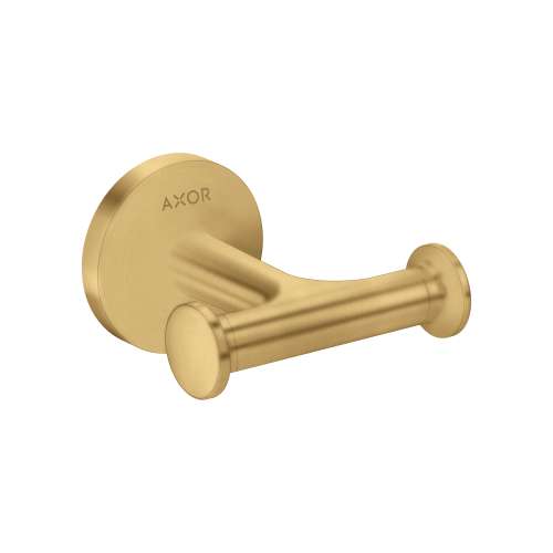 Axor Universal Circular Double Hook In Brushed Gold Optic, 42812250