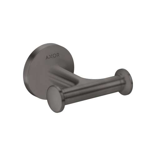 Axor Universal Circular Double Hook In Brushed Black Chrome, 42812340