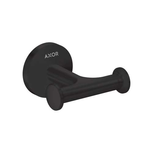 Axor Universal Circular Double Hook In Matte Black, 42812670
