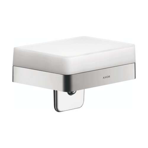 Axor Universal Softsquare Soap Dispenser With Shelf In Chrome, 42819000