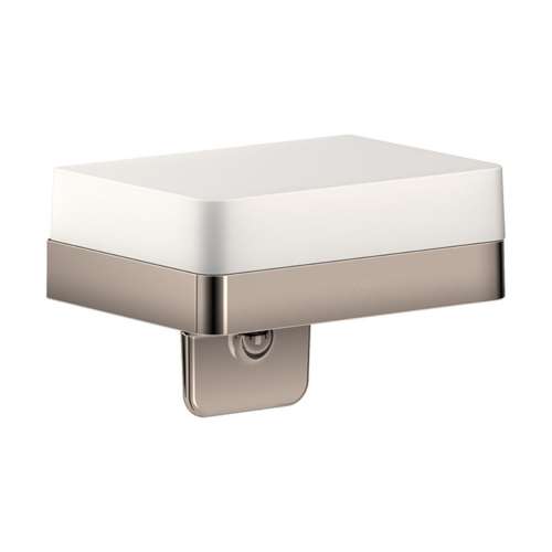 Axor Universal Softsquare Soap Dispenser With Shelf In Polished Nickel, 42819830