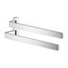 Axor Universal Softsquare Dual Towel Bar In Chrome, 42821000