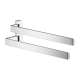 Axor Universal Softsquare Dual Towel Bar In Chrome, 42821000
