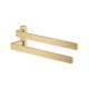 Axor Universal Softsquare Dual Towel Bar In Brushed Gold Optic, 42821250