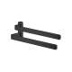 Axor Universal Softsquare Dual Towel Bar In Matte Black, 42821670