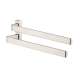 Axor Universal Softsquare Dual Towel Bar In Brushed Nickel, 42821820