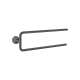 Axor Universal Circular Double Towel Bar, 20" In Brushed Black Chrome, 42822340