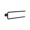 Axor Universal Circular Double Towel Bar, 20" In Matte Black, 42822670