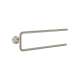Axor Universal Circular Double Towel Bar, 20" In Brushed Nickel, 42822820