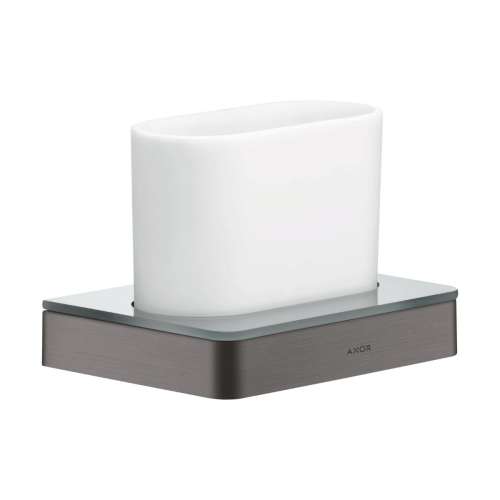 Axor Universal Softsquare Tumbler In Brushed Black Chrome, 42834340