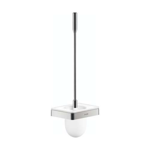 Axor Universal Softsquare Toilet Brush With Holder Wall-Mounted In Chrome, 42835000