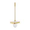 Axor Universal Softsquare Toilet Brush With Holder Wall-Mounted In Brushed Gold Optic, 42835250