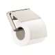 Axor Universal Softsquare Toilet Paper Holder With Cover In Brushed Nickel, 42836820