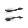 Axor Universal Softsquare Shower Door Handle In Matte Black, 42837670