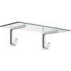 Axor Universal Softsquare Towel Shelf With Robe Hooks In Chrome, 42842000