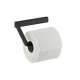 Axor Universal Softsquare Toilet Paper Holder Without Cover In Matte Black, 42846670