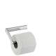 Axor Universal Softsquare Toilet Paper Holder Without Cover In Brushed Nickel, 42846820