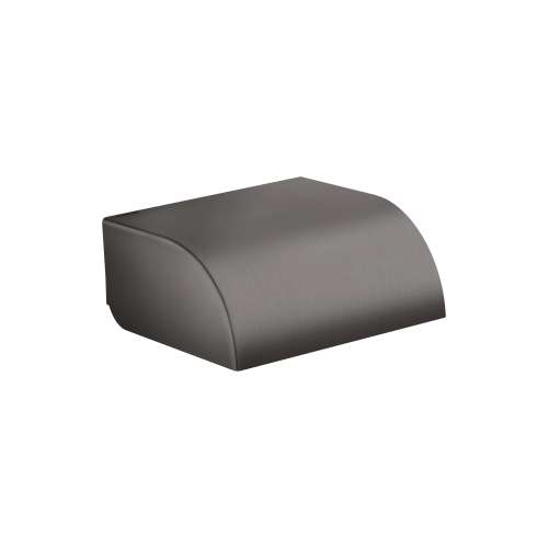 Axor Universal Circular Roll Holder With Cover In Brushed Black Chrome, 42858340