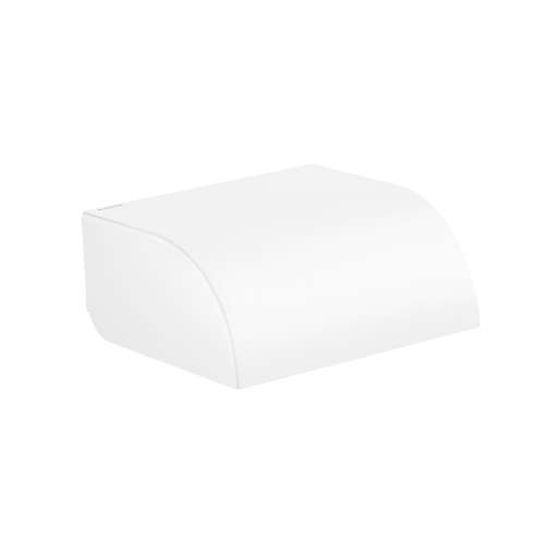 Axor Universal Circular Roll Holder With Cover In Matte White, 42858700