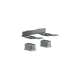 Axor Universal Softsquare Adapter Set In Brushed Black Chrome, 42870340