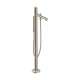 Axor Uno Freestanding Tub Filler Trim With Zero Handle And 1.75 Gpm Handshower In Brushed Nickel, 45416821