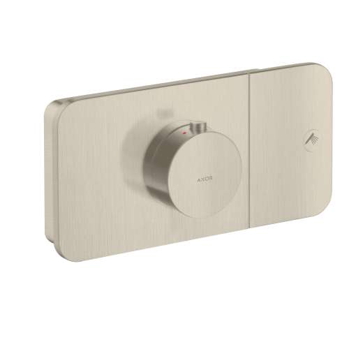 Axor One Thermostatic Module Trim For 1 Function In Brushed Nickel, 45711821