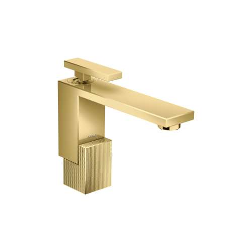 Axor Edge Single-Hole Faucet 130 - Diamond Cut, 1.2 Gpm In Polished Gold Optic, 46011991