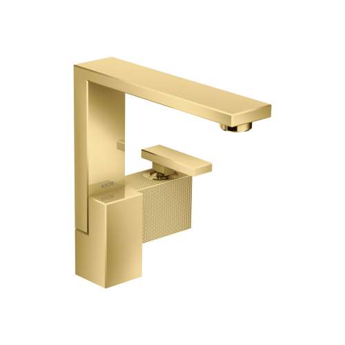 Axor Edge Single-Hole Faucet 190 - Diamond Cut, 1.2 Gpm In Polished Gold Optic, 46021991