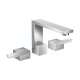 Axor Edge Widespread Faucet 130 - Diamond Cut, 1.2 Gpm In Chrome, 46051001