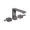Axor Edge Widespread Faucet 130 - Diamond Cut, 1.2 Gpm In Polished Black Chrome, 46051331