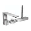Axor Edge 3-Hole Roman Tub Set Trim With 1.75 Gpm Handshower In Chrome, 46430001
