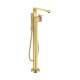 Axor Edge Freestanding Tub Filler Trim With 1.75 Gpm Handshower - Diamond Cut In Polished Gold Optic, 46441991
