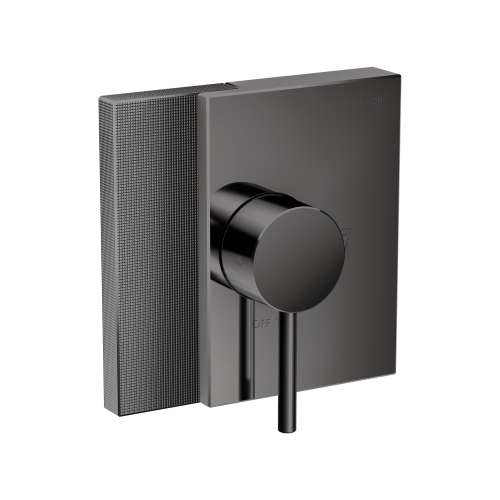 Axor Edge Pressure Balance Trim - Diamond Cut In Polished Black Chrome, 46461331